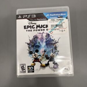 Epic Mickey 2: The Power of Two (Sony PlayStation 3, 2012) PS3 Tested & Working
